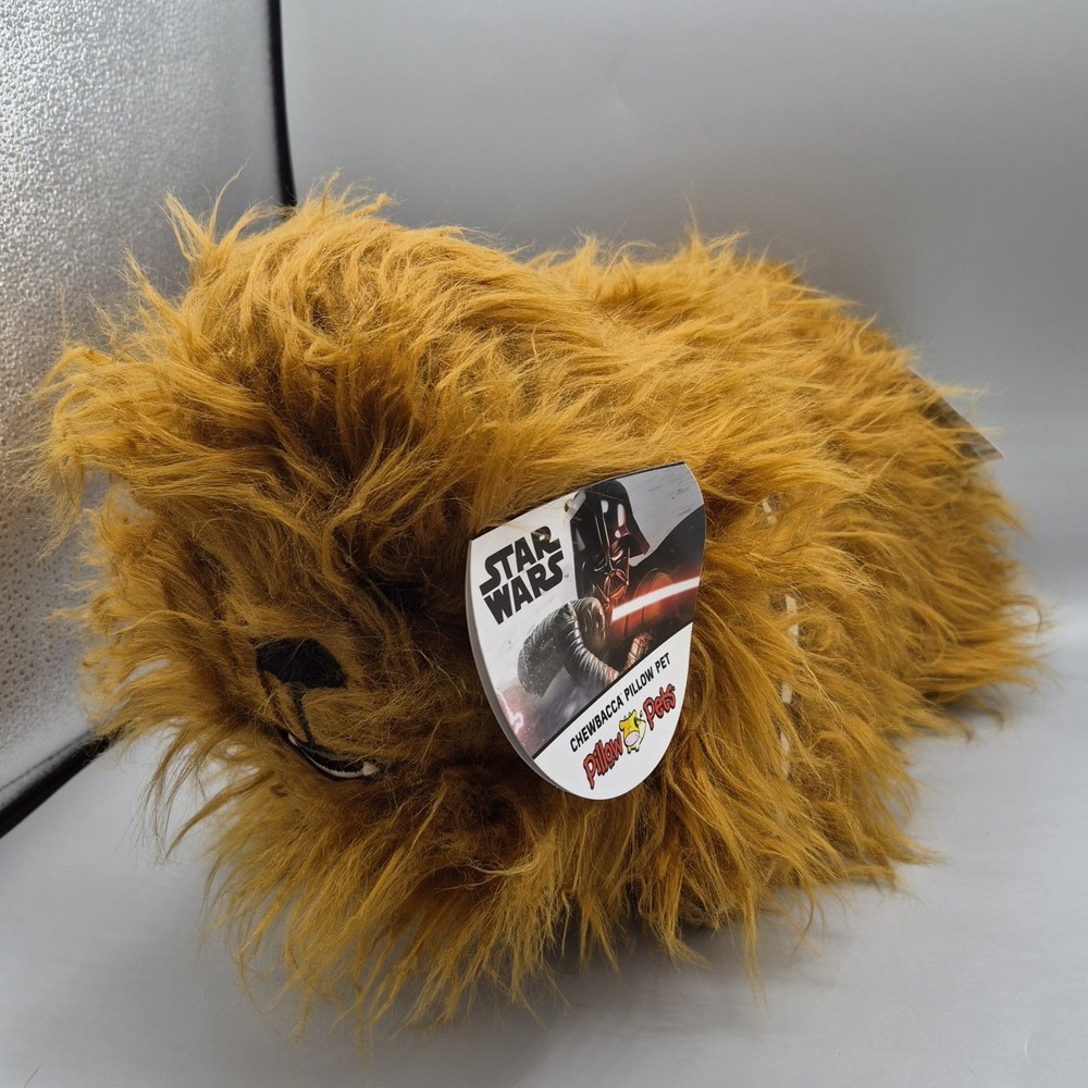 Pillow Pets Plush Chewbacca Pillow Pet Star Wars Wookie New Brown‎ 17 Inch